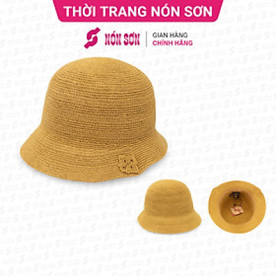 Mũ vành đan tay cao cấp thời trang NÓN SƠN ĐH147A-KM1