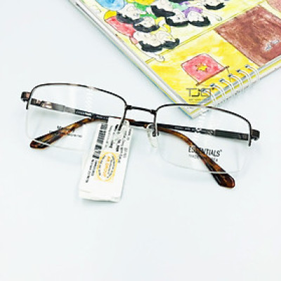 GỌNG KÍNH NAM, PHOM VUÔNG, TITANIUM, HÀNG CHÍNH HÃNG ESSENTIALS E50001