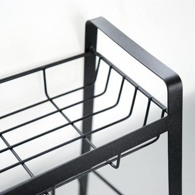 Kệ đựng gia vị chai lọ nhà bếp 3 tầng sơn đen Hobby home decor 3TD