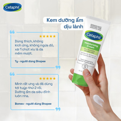 Combo Sữa Rửa Mặt Tạo Bọt Cetaphil Hydrating Foaming Cream Cleanser 236ml + Kem dưỡng ẩm CETAPHIL MOISTURISING CREAM 50G