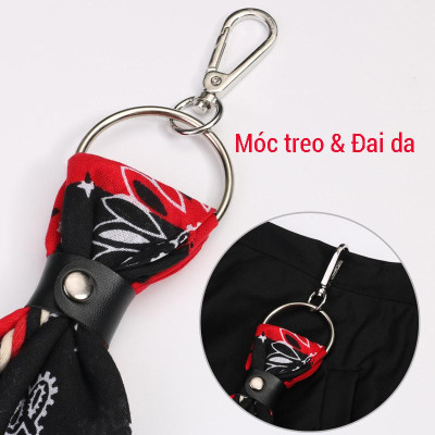 Bộ sưu tập khăn vuông bandana cotton họa tiết báo cá tính (54x54cm)