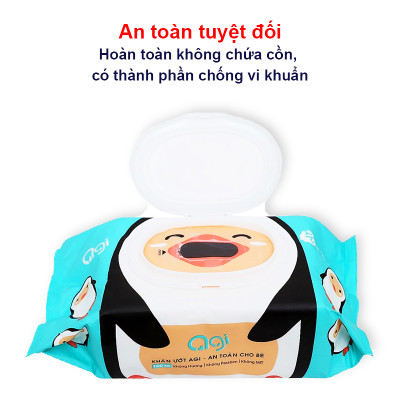 Khăn ướt Agi không mùi V438 (3 gói màu ngẫu nhiên)