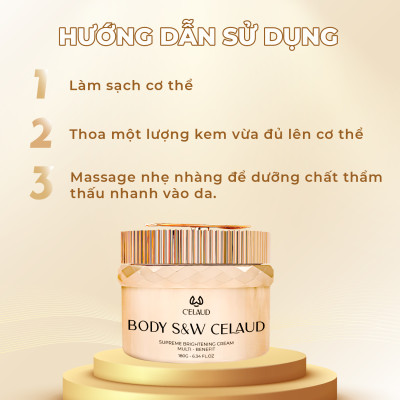 Combo 5 Kem Chống Nắng, Sữa Rửa Mặt, Tẩy Tế Bào Chết, Kem Dưỡng Trắng, Nước Hoa Hồng Celaud