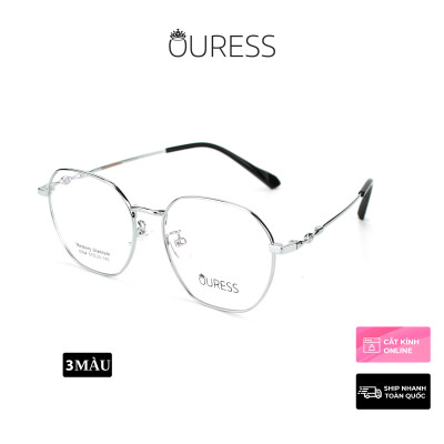 Gọng kính cận 8004 chất liệu memory titan thời trang mắt kính OURESS nam nữ siêu nhẹ siêu bền