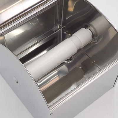 Hộp đựng giấy vệ sinh Inox SUS 304 kèm gạt tàn thuốc Eurolife EL-P06-4 (Trắng bạc)