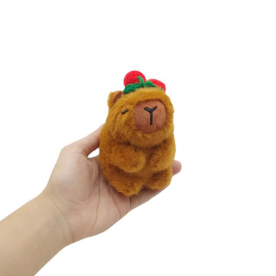 Móc Khóa Thú Bông Capybara 11 cm - WanLongDa 11116 - Đội Trái Cherry