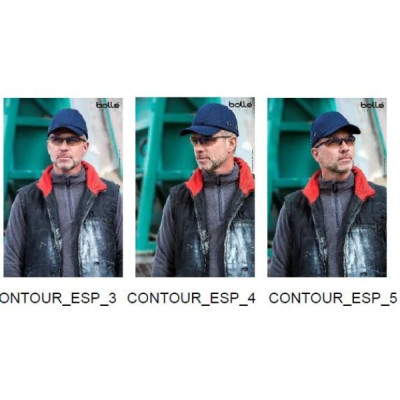 Kính BOLLE 1615504A CONTOUR (Sidewinder) ESP AS Lens chống ánh sáng xanh 57% với gọng kim loại đồng phủ bóng (KÈM HỘP)