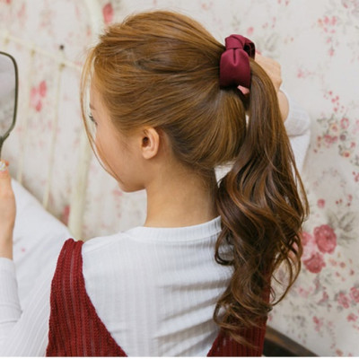 Set 2 kẹp tóc phong cách Hàn Quốc - Kẹp tóc đuôi ngựa - Bộ 2 kẹp tóc nơ xoắn ( giao 2 màu khác nhau) 