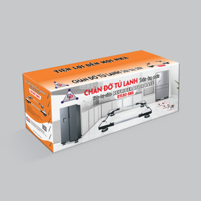 Chân đỡ đa năng tủ lạnh- máy giặt Chánh Phát điều chỉnh kích thước từ 52cm-92cm, chân side by side CTL92-SBS - Hàng Chính Hãng