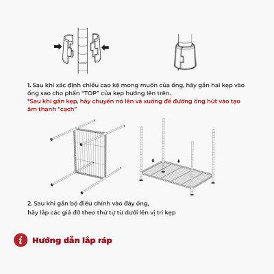 Kệ sắt đa năng để đồ 4 tầng dùng trong nhà bếp