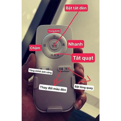 Đèn quạt HARZO kiểu dáng độc đáo, sang trọng trang trí nội thất hiện đại - kèm điều khiển từ xa .