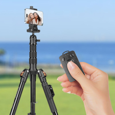 Tripod Yunteng VCT-180 - Chân Đế Máy Ảnh, Điện Thoại Cao Cấp, Gọn Nhẹ, Kèm Remote Điều Khiển Từ Xa - Hàng chính hãng