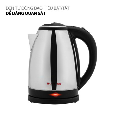 Ấm Siêu Tốc Inox Happy Time Sunhouse HTD1081 (1.8 lít)- Hàng chính hãng