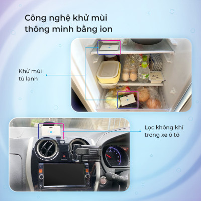 Thẻ lọc không khí - khử mùi ion e air Card Plus - Hàng chính hãng - Tiêu chuẩn Nhật Bản