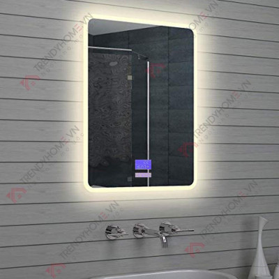 Gương Led cảm ứng Gương nhà tắm thông minh Gương bluetooth 70 x 50 Trendy Car & Home
