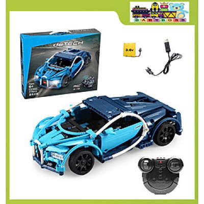 Bộ Đồ Chơi Xếp Hình BABYBOSS Siêu Xe Bugatti Chiron 419 Chi Tiết Điều Khiển Từ Xa - Hàng Chính Hãng