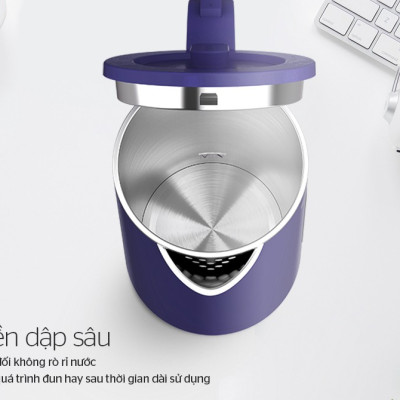 Ấm Siêu Tốc Inox 2 Lớp 1.8L Sunhouse SHD1355 - Hàng Chính Hãng