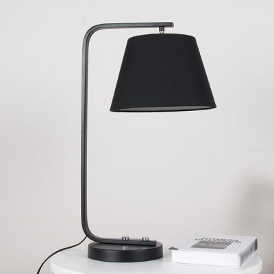 Đèn ngủ để bàn MONSKY cao cấp DB9005 chóa trắng nâu (đã bao gồm bóng LED) - ẢNH THẬT SHOP CHỤP