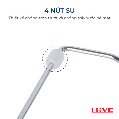 Kệ đựng dụng cụ rửa chén gác bồn HiVE inox 304 tặng kèm ly sứ