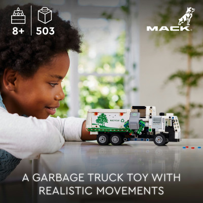 LEGO TECHNIC 42167 Đồ chơi lắp ráp Xe tải rác điện Mack LR (503 chi tiết)