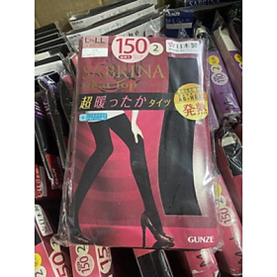 Set 2 đôi quần tất Nhật Bản SABRINA Heat Top 150D sinh nhiệt mùa đông 