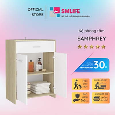 Tủ phòng tắm gỗ hiện đại SMLIFE Samphrey