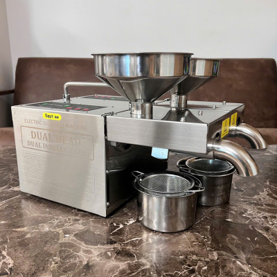 Máy ép dầu ăn thực vật 2 đầu kép đa năng thương hiệu Mỹ cao cấp Septree B02S Plus - Công suất 1900W - Hàng nhập khẩu