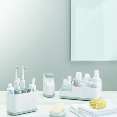 Joseph Joseph - Hộp đựng bàn chải đánh răng cao cấp EasyStore Large Toothbrush Holder Light Grey 705102