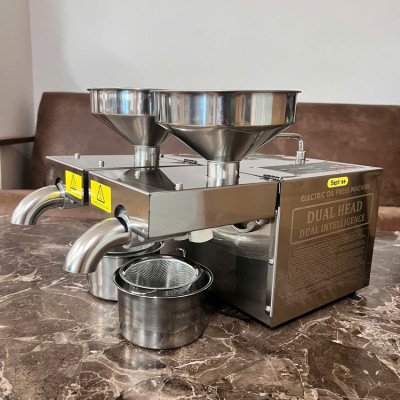 Máy ép dầu ăn thực vật 2 đầu kép đa năng thương hiệu Mỹ cao cấp Septree B02S Plus - Công suất 1900W - Hàng nhập khẩu