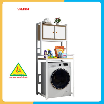 Kệ máy giặt 3 tầng Có Tủ VKMG07 - Nội Thất lắp ráp Viendong Adv