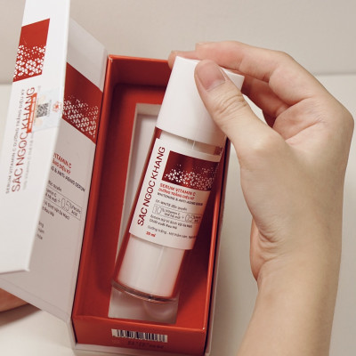 Bộ Combo Dưỡng Da Sắc Ngọc Khang [Serum Dưỡng Trắng Da Vitamin C + Kem Dưỡng Da Ban Ngày/Đêm]