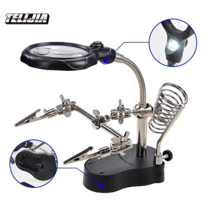 Kính Lúp Soi Kẹp Hàn Mạch Điện Tử Có Đèn LED - Loại Tốt, Rất Chắc Chắn