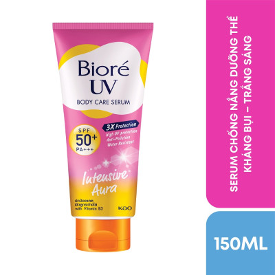 Serum Chống Nắng Dưỡng Thể Biore Kháng Bụi - Sáng Da Mịn Màng Intensive Aura 150ml