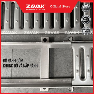 Rãnh Thoát Nước Inox 304 ZAVAK Grating GRT-AX117 inox 304 (modun 1.2m)