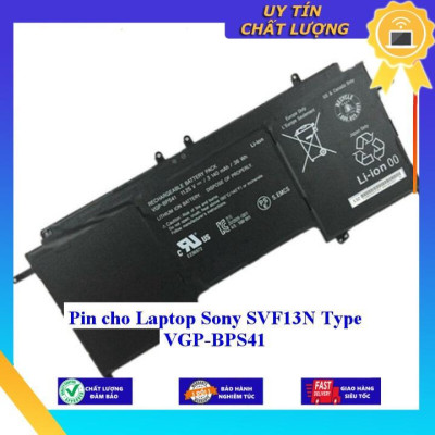 Pin cho Laptop Sony SVF13N Type VGP-BPS41 - Hàng Nhập Khẩu New Seal