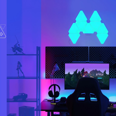 Yeelight Smart Light Panels Starter Kit 6P - Đèn LED RGB lắp ghép cao cấp thông minh - Hàng Chính Hãng