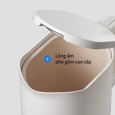 Ấm Đun Siêu Tốc Giảm Âm LocknLock Silent Electric Kettle 1.2L EJK216WHT, Hàng Chính Hãng - JoyMall