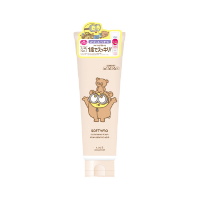 Phiên Bản Giới Hạn Minions Sữa Rửa Mặt Tẩy Trang Dưỡng Ẩm Da Kose Softymo Cleansing Foam Hyaluronic Acid 190 G