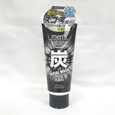 Sữa Rửa Mặt Nam Chiết Xuất Than Hoạt Tính Kosé Softymo Men