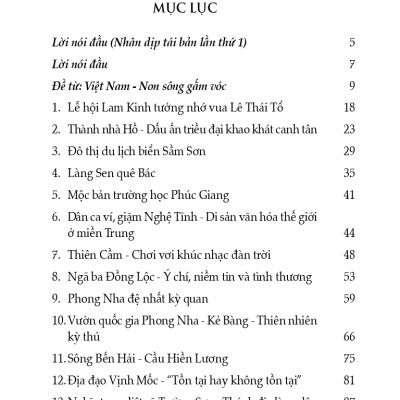  Cẩm nang du lịch: Việt Nam Non Sông Gấm Vóc - Miền Trung (Tái bản có sửa chữa, bổ sung)