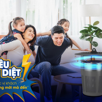 Đèn bắt muỗi thông minh Rạng Đông chính hãng Model: DBM01 5W tiện ích, hạn chế tiếng ồn, sản phẩm TOP của năm. Giá gốc tận xưởng