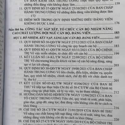 Sách Cẩm Nang Công Tác Đảng Ở Cơ Sở và Quy Định Mới về Kiểm Tra, Giám Sát, Kỷ Luật Đảng - V2534D
