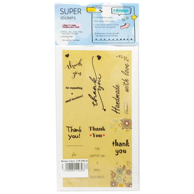 Sticker Cảm Ơn - Teenage CTE-039 (10 Tờ)