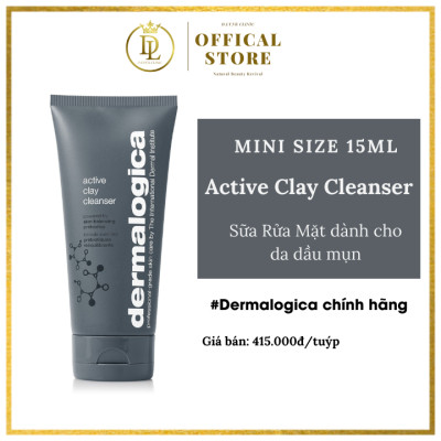 Sữa rửa mặt dành cho da dầu mụn Dermalogica Active Clay Cleanser 150ml