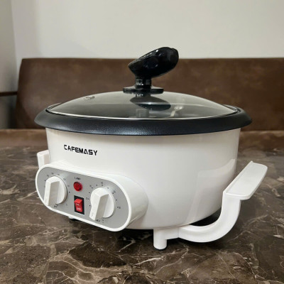 Máy rang hạt cà phê và các loại hạt tự động tích hợp điều chỉnh thời gian, thương hiệu Mỹ cao cấp Cafemasy SCR-300B - Hàng Nhập Khẩu