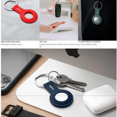 Bao Case Vỏ Bảo Vệ UNIQ Vencer cho AirTag - Hàng Chính Hãng