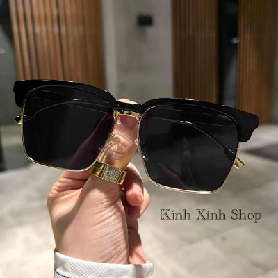 Kính râm unisex nam nữ chống nắng dáng vuông sành điệu