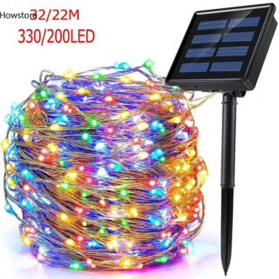 CUỘN ĐÈN LED TRANG TRÍ NĂNG LƯỢNG MẶT TRỜI HIỆU ỨNG NHIỀU MÀU SẮC CỰC ĐẸP