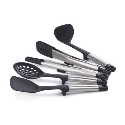 Bộ dụng cụ nấu ăn 5 món silicone Joseph Joseph 10568 Elevate Fusion (Steel) Hàng chính hãng