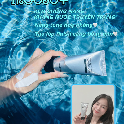 Kem chống nắng moose+ nâng tông dưỡng trắng da trọng lượng 50gam hạn dùng 2026